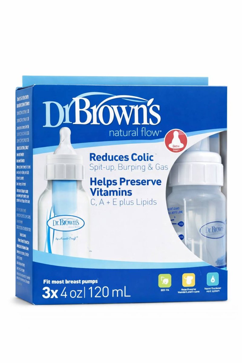 set de biberones Dr. Brown’s Natural Flow (4 oz / 120 ml),